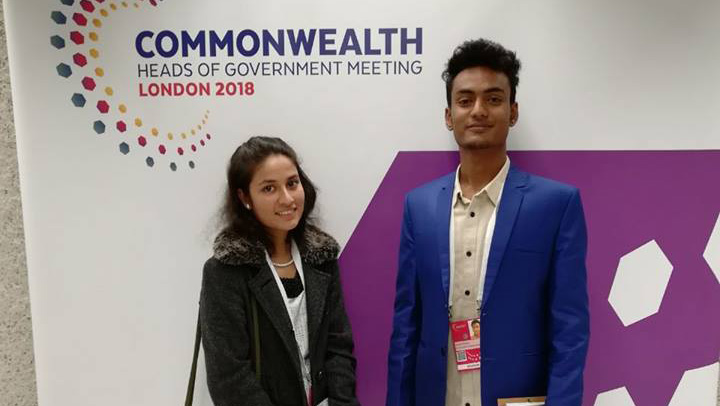 Tanzim Tabassum Tithi, World Vision Young Leader from Bangladesh, attends the Commonwealth Youth Forum in London.