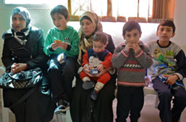 Rana arrived in Jordan a week ago with her four children.