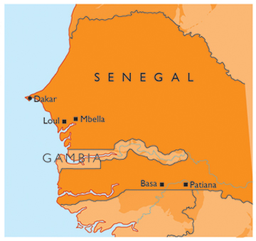 Map of Senegal