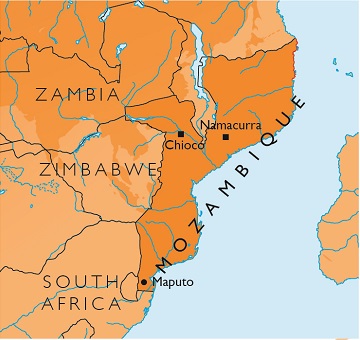 Map of Mozambique