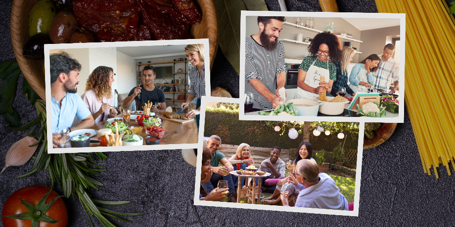 Share a meal collage