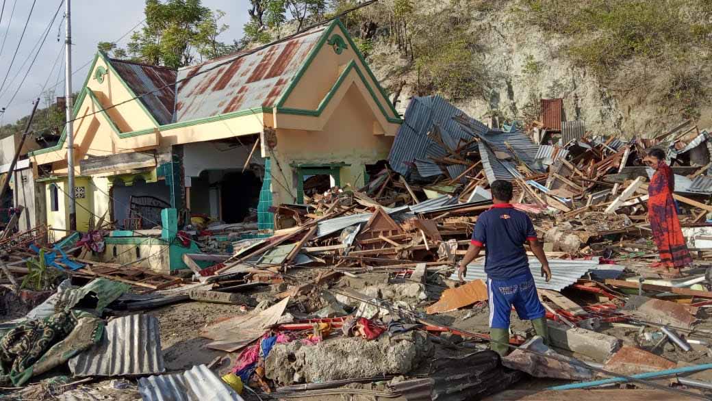 Destruction in Indonesia's Palu after earthquake triggered a tsunami