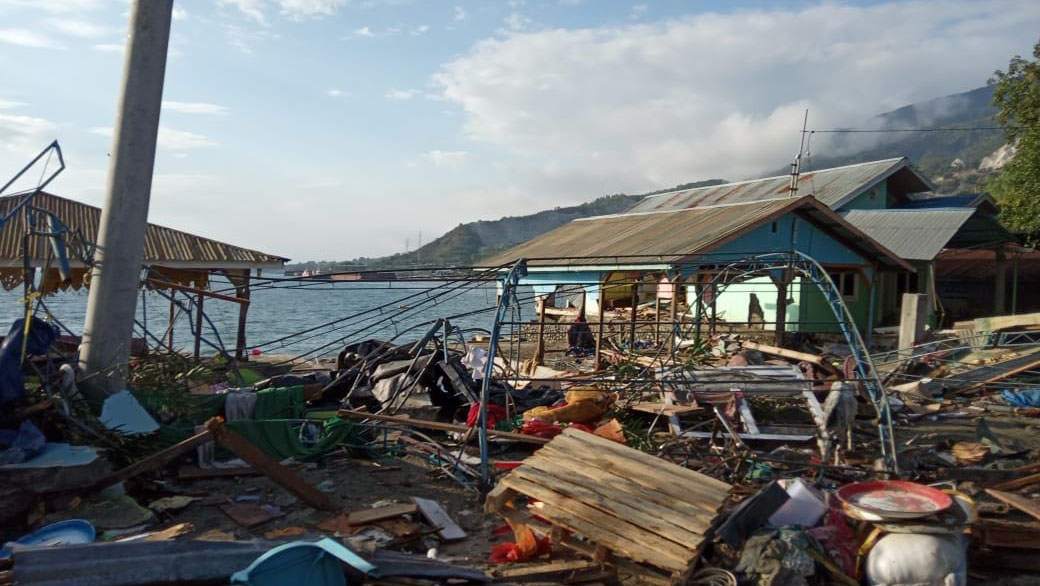 The scene in Palu, Indonesia after a 7.5-magnitude earthquake triggered a tsunami.