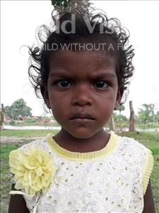 Choose a child to sponsor, like this little girl from Gaya, Shivani age 6