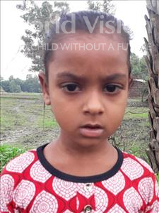 Choose a child to sponsor, like this little girl from Sarlahi, Shivani Kumari age 7